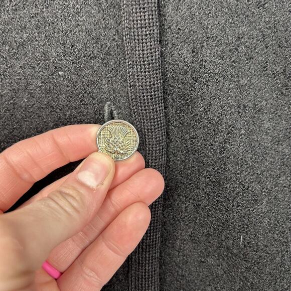 Robert Mackie Sweater Womens Medium Pure New Wool Cardigan Made in Scotland - Picture 2 of 8